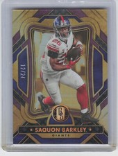 2023 Panini Plates & Patches Saquon Barkley #72 Rose Gold Holo /24 Giants 