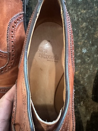 Allen Edmonds 11 D Strand Leather Cap Toe Oxford Walnut Brown With Shoe Trees - Bild 10 von 12