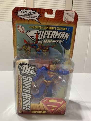LOOK! 2006 DC SUPER HEROES SUPERMAN ACTION FIGURE & COMIC BOOK NEW