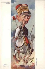 French Military Politics Satire Caricature Comic Art  Gen Louis Andre Postcard