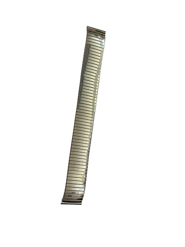 18 Mm Stainless Steel Watch Band Flexi Band Stretch Band Polished - Picture 4 of 4
