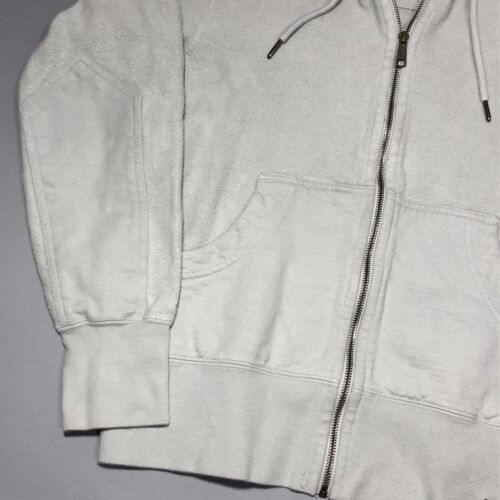 Felpa con cappuccio American Giant Classic full zip uomo S grigio chiaro Spellout maglia rovesciata - Foto 5 di 8