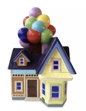 Disney Store Pixar UP Carl & Ellie’s Balloon House 11" Ceramic Cookie Jar NIB