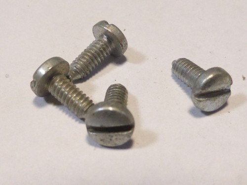 4 mini vis fendue tète ronde Solex velo mobylette - Picture 2 of 9