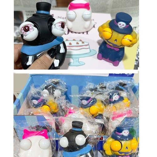 Lovely Eyes Popping Prank Funny Cartoon Toy for Men Women Cute Skeleton - Zdjęcie 2 z 8