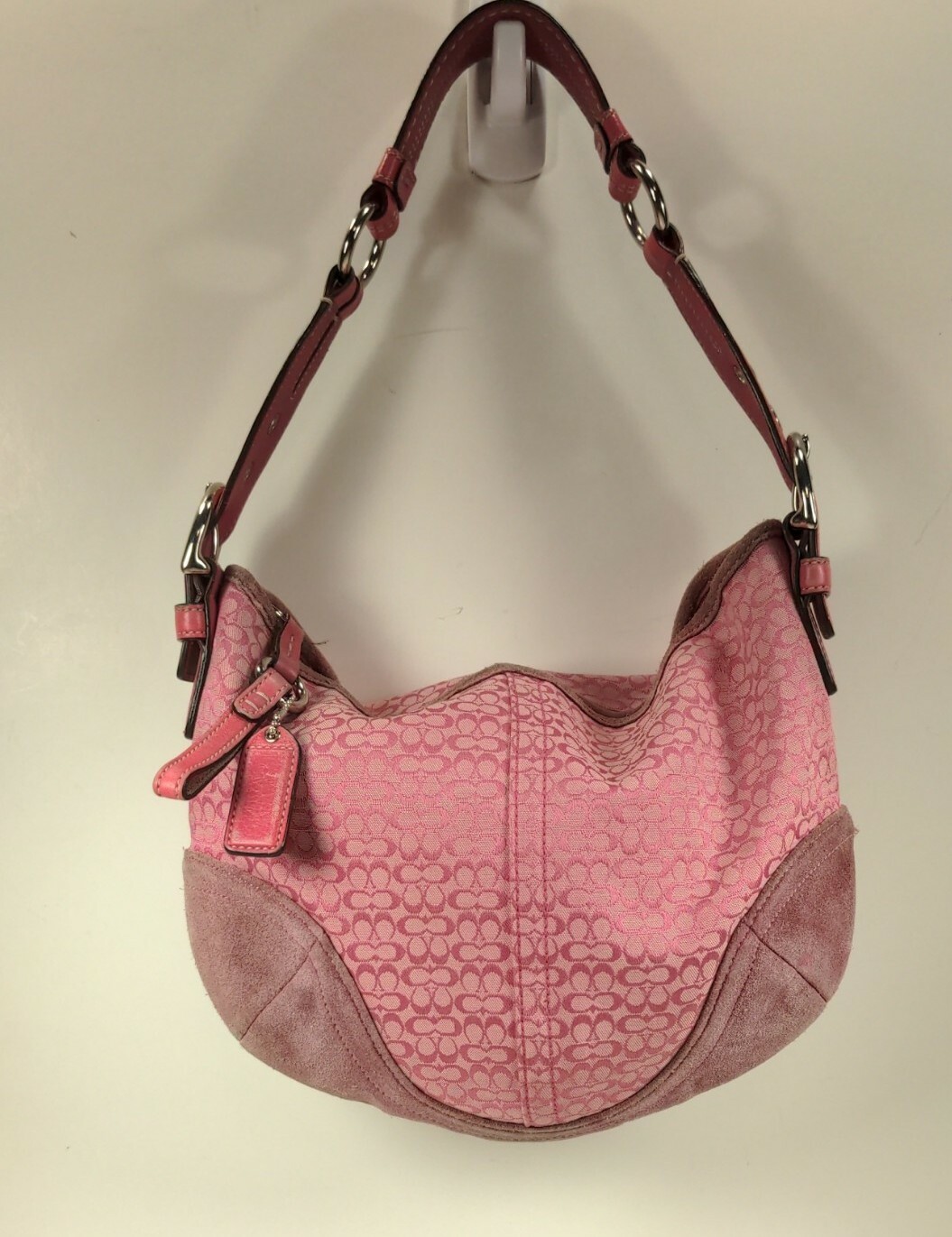 Coach shoulder bag pink Clearance