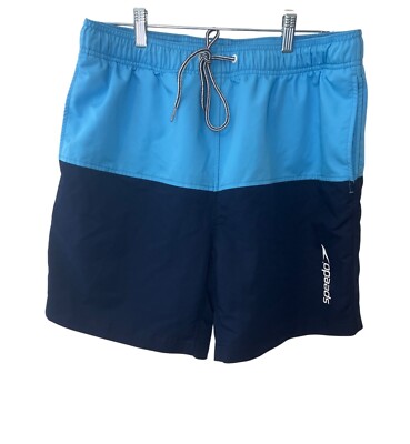 Speedo Mens Two-Tone Swim Trunks Size L