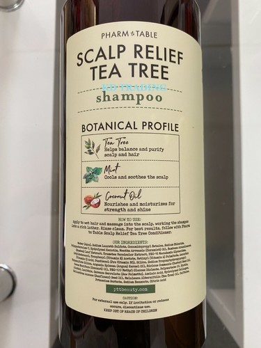 (Paquete de 2) Champú calmante botánico PHARM a MESA ALIVIO CUERO CABELLUDO ÁRBOL DE TÉ COMO NUEVO - Imagen 3 de 3