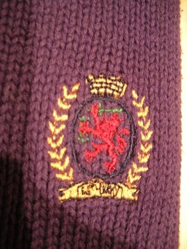 Mens Sweater Size M Tommy Hilfiger Purple Cotton Ski Sweater $110 Value NEW - Picture 4 of 4