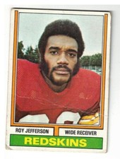 1974 Topps Football ROY JEFFERSON Parker Brothers variation card #119 WASHINGTON