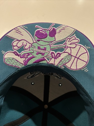 Cappello berretto snapback Charlotte Hornets Forty Seven marca '47 legno duro classici NBA - Foto 4 di 6