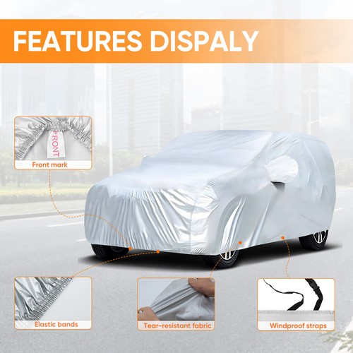 Full SUV Car Cover Outdoor Sun UV Dust Rain Snow Protect Storage for Honda Pilot - Picture 3 of 19