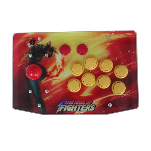 Joystick arcade RAC-J500S 10 pulsanti USB cablato acrilico opera d'arte pannello PC RetroPie - Foto 6 di 24
