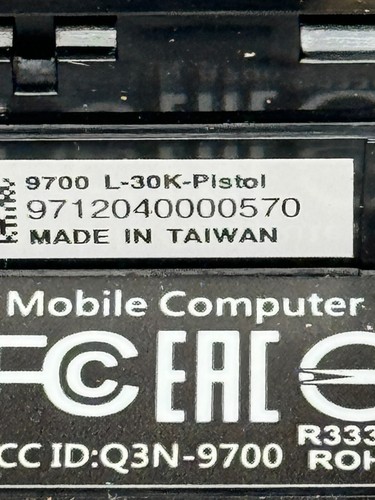 CIPHERLAB 9700 LASER L-30K-PISTOL - Imagen 8 de 8