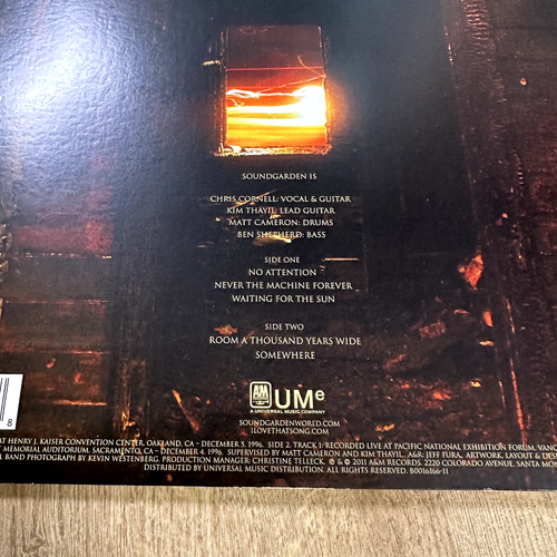 Soundgarden Before the Doors Amber Translucent Vinyl Record Ltd Edition 2011 RSD - Bild 9 von 11
