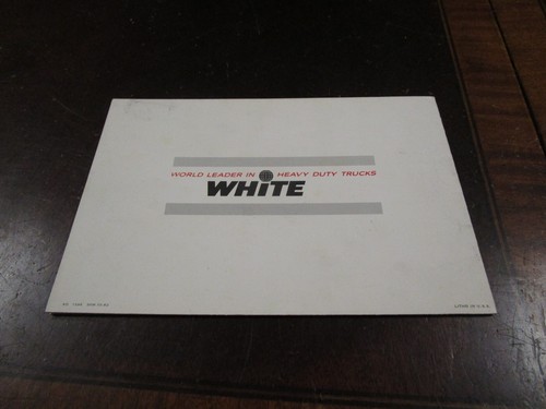 Vintage white semi truck dealer brochure book - Picture 2 of 2
