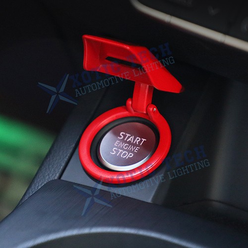 1.5" Red Diamond Aluminum Engine Start Stop Push Button Switch Ring Trim Cover - Picture 12 of 12