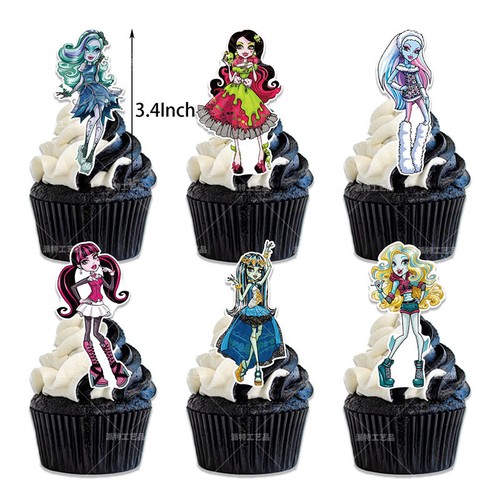 Globos de cumpleaños Monster High School pancarta adornos para pasteles suministros de decoración de fiestas - Imagen 8 de 10