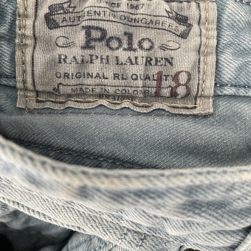 Vintage Polo Ralph Lauren Jeans Boys Youth Size 18 28x30 Blue - Picture 8 of 9