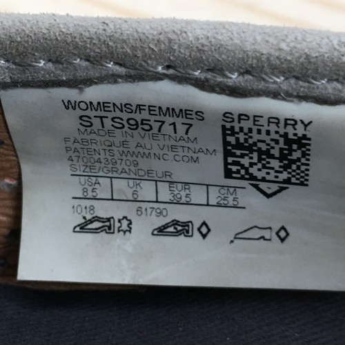 Zapatillas Sperry para mujer 8,5 perforadas junto al mar STS95717 cuero gris - Imagen 9 de 12