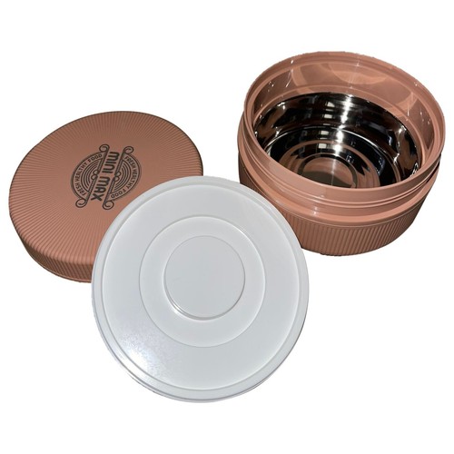 Fiambrera 830ml Acero Inoxidable Con Compartimento Plástico Libre BPA Oficina Escuela - Imagen 7 de 12