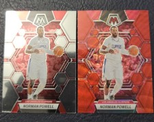 Norman Powell 2022-23 Mosaic Red Wave Prizm Asia TMall & Base 27 Clippers UCLA