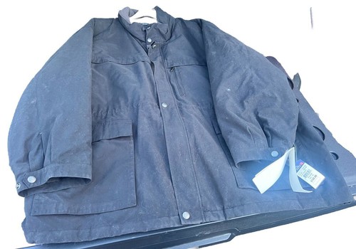 perry ellis mens coat Jacket 6xl XL Black Big Tall New Tags $145 Msrp Р032831С