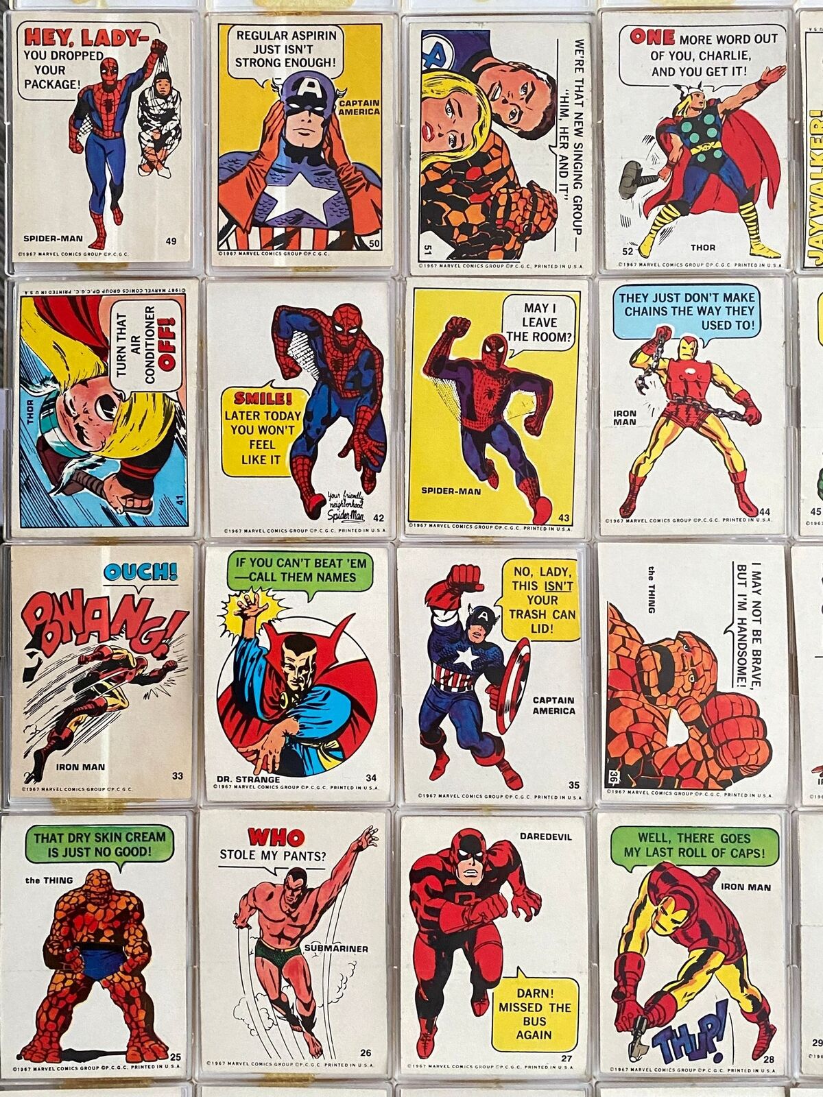 Marvel Comics Super Hero Sticker Card #39 SPIDER-MAN 1967 Philadelphia Gum  PCGC