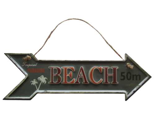 Rustic Tin Sign Garage Bar Man Cave Shed Shop Cafe Music Beer Station Exit Arrow - Picture 14 of 23