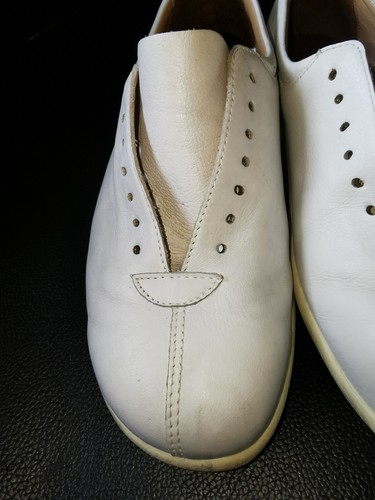 Ganter Damen Halbschuhe Gr. 36 weiß, Leder, Schnürschuhe, gut erhalten. - Bild 9 von 9