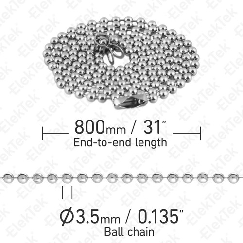 ElekTek Holz Tropfenlicht Zugkette Kordel Chrom/Messing für Badezimmer Farbe wählen - Bild 14 von 27