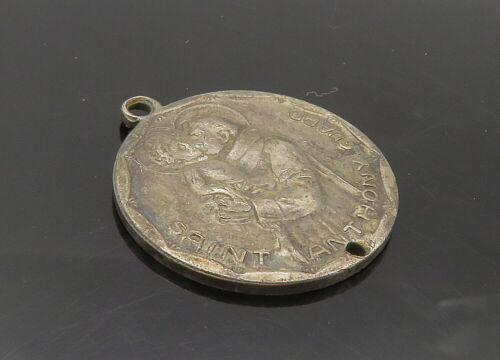 925 Sterling Silver - Vintage Antique Saint Chris… - image 1