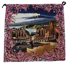 DOLCE & GABBANA Dustbag Cover Multicolor Scenery Drawstring Shoebag 48cm x 50cm