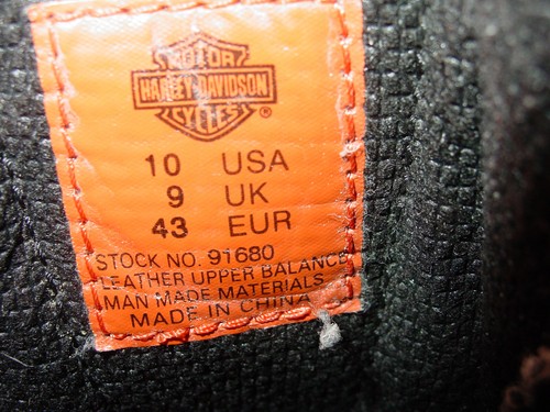 Mens Harley Davidson Brake Buckle 91680 Black Leather Boots Size 10 Sold As Is! - Picture 5 of 12