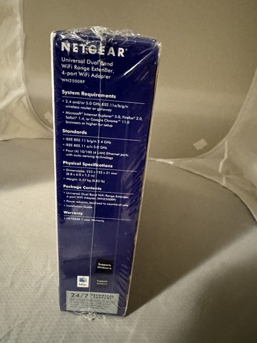 NETGEAR WN2500RP Universal Dual Band WiFi Range Extender 4-port Adapter 5ghz - Picture 3 of 5