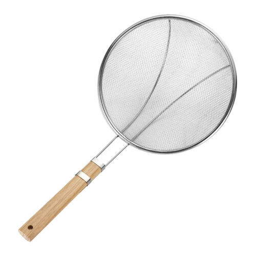 Stainless Steel Fine Mesh Skimmer Strainer with Wood Handle Ladle Skimmer - Picture 16 of 16