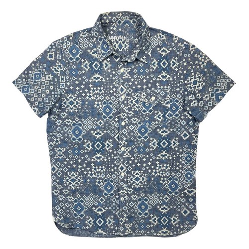Button Up Retro Denim Shirt