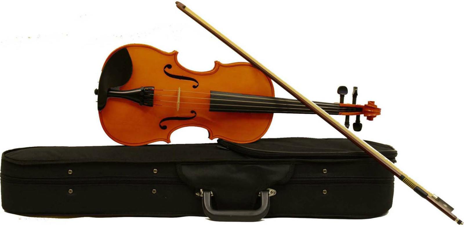 Massive Geige Violine 3 4 mit aufgezogenen Markensaiten + Koffer & Bogen - braun Massive Geige Violine 3 4 mit aufgezogenen Markensaiten + Koffer & Bogen - braun