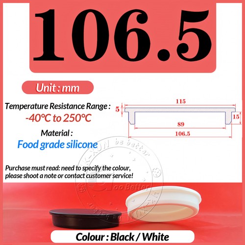 Black Round Silicone Rubber Blanking Seal Bung Hole Plugs End Caps 2mm-301.5mm - Picture 117 of 157