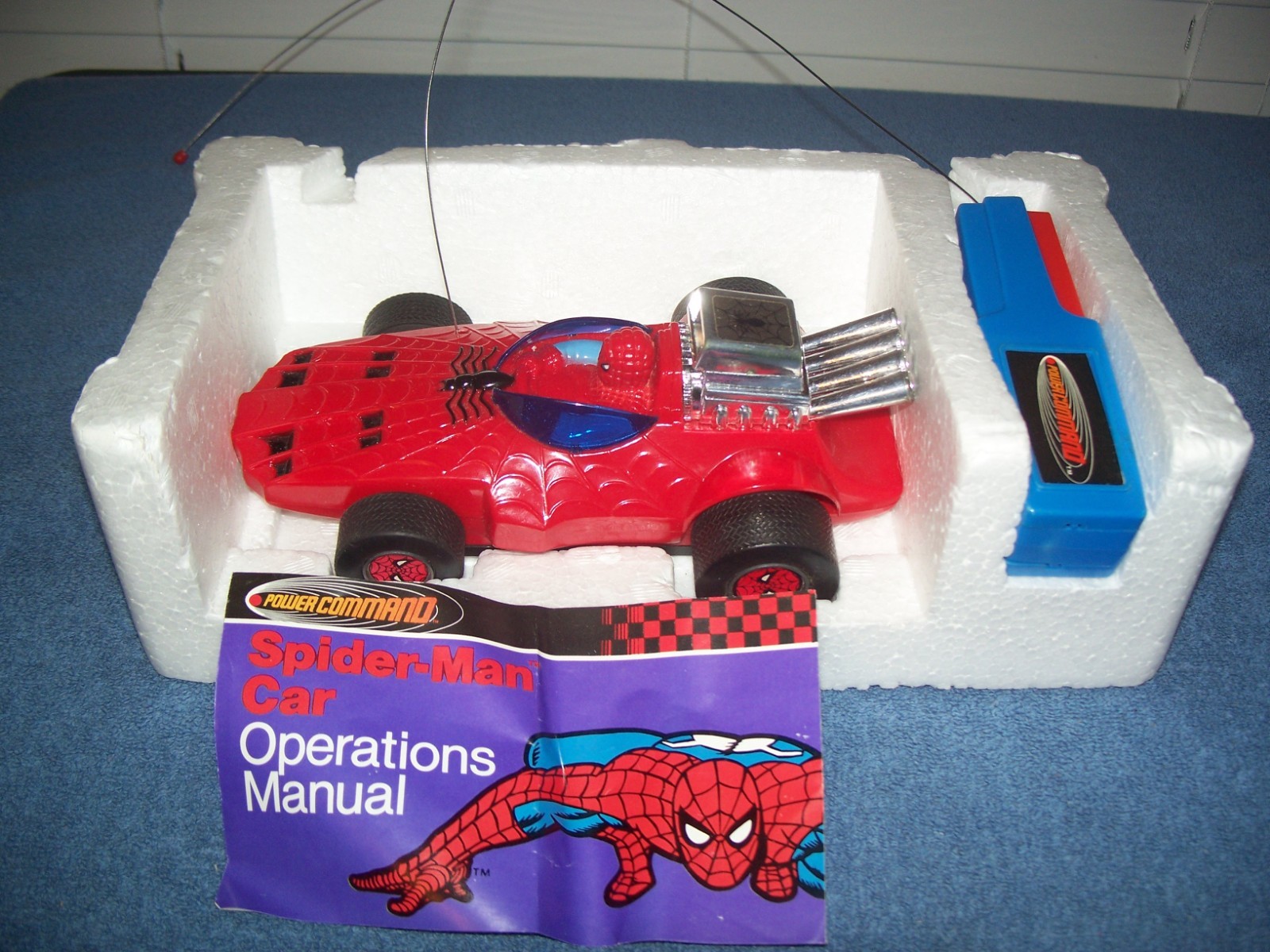 Vintage 1979 Radio Controlled Spiderman Car Azrak Hamway Marvel Comics Vintage 1979 Radio Controlled Spiderman Car Azrak Hamway Marvel Comics