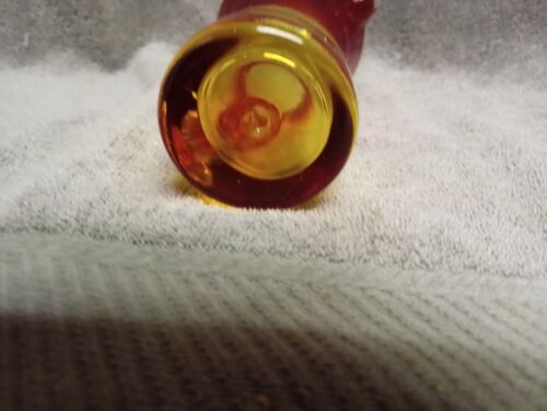Kanawha Glass Ruby Red Anberina Mini Pitcher With Applied Handle - Picture 6 of 9