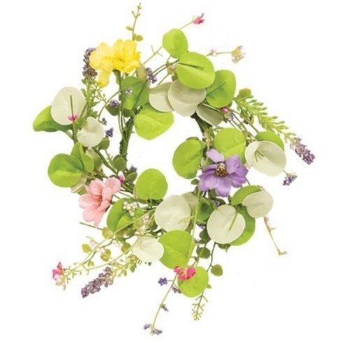 3-1/2" Spring Mix Candle Ring Decor Accent