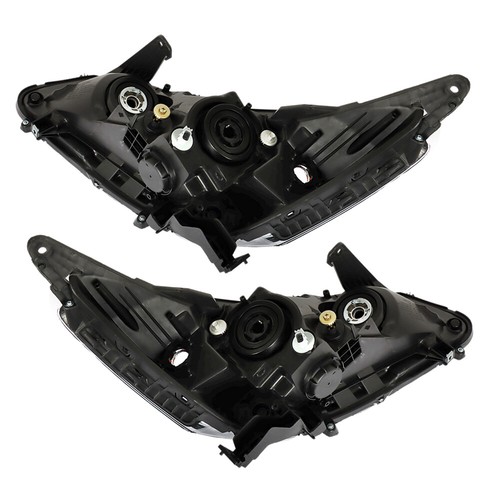 Left & Right Fit For 2013 2014 2015 Honda Accord Halogen Headlights Black Clear - Bild 8 von 13