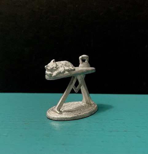 Mini estatuilla Spoontiques peltre gatito gato tabla de planchar diorama - Imagen 8 de 11