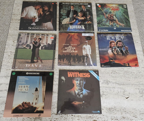 OFFICER & GENTLEMAN, WITNESS,ROMANCING THE STONE, BODY HEAT, DAVE, LASERDISCS - Picture 10 of 10