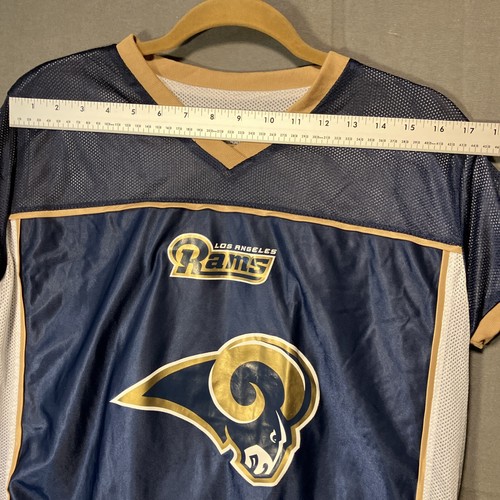 Los Angeles Rams NFL Jersey Reversible Youth XL Blue White Flag USA Football - Picture 8 of 9