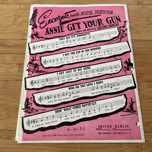 Vintage Sheet Music - Doin' What Comes Natur'lly - 1946 Irving Berlin - Picture 6 of 8