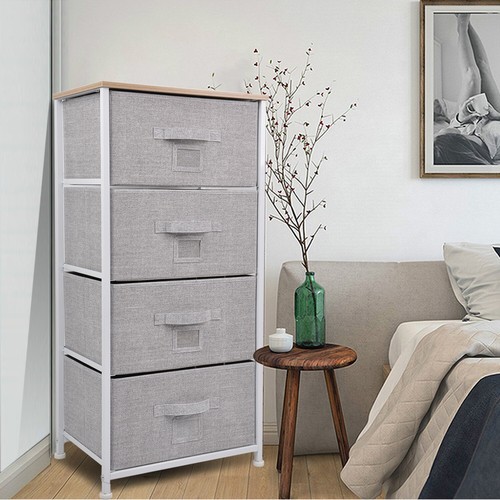 Cerbior Bedroom Storage Dresser Tower Shelf Organizer BinsCabinet Fabric Drawers - Picture 33 of 46