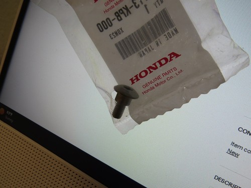 NOS Honda OEM 6 x 16mm Pan Screw 02-09 FJS400 FJS600 00-06 NSS250 90113-KPB-000 - Picture 5 of 5