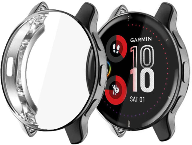 For Garmin Venu 2 PLUS 43mm Protective Bumper Case Screen Protector Cover For Garmin Venu 2 PLUS 43mm Protective Bumper Case Screen Protector Cover